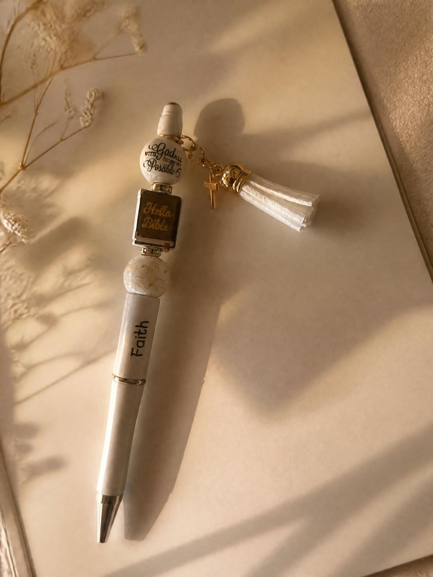 Faith & Inspiration Beaded Charm Pen