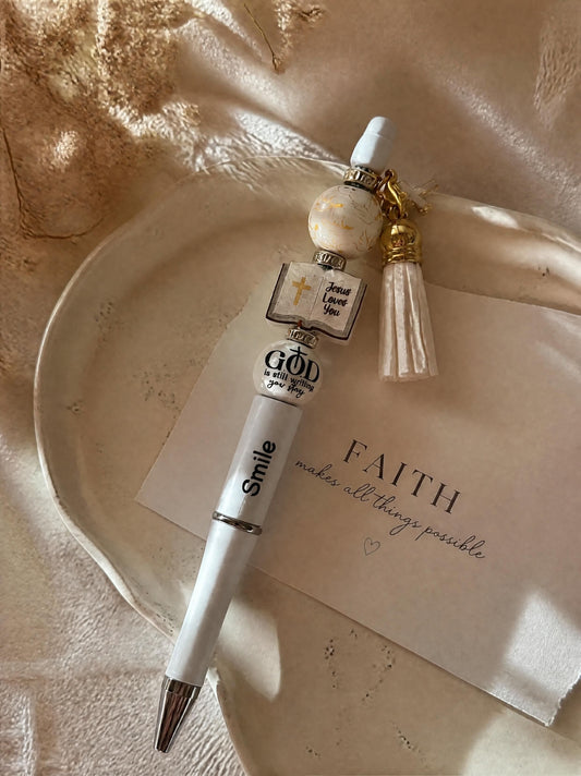 Faith & Inspiration Beaded Charm Pen