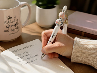 Faith & Inspiration Beaded Charm Pen